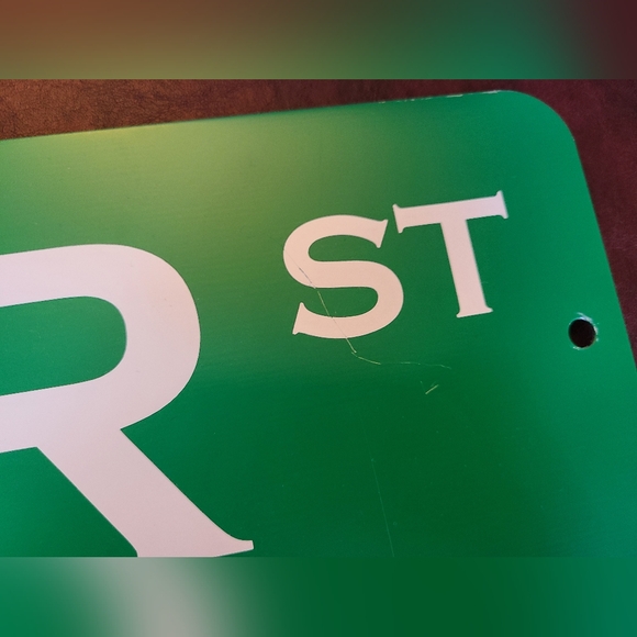 Babar The Elephant Street Sign 24 Inches Green Room Decor Vintage - Picture 3 of 4